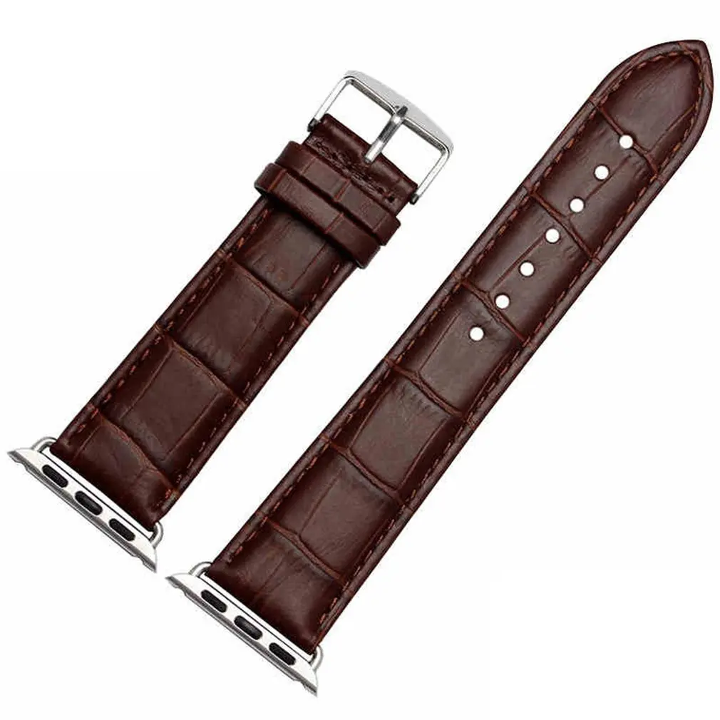 

Replacement Durable Soft PU Leather Watch Bracelet Strap Business Style Wrist Strap Band Suitable for Apple Smart Watch