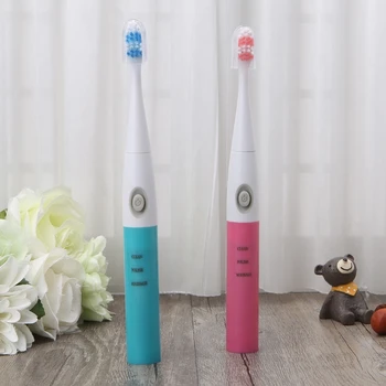 

1 set Of Sonic Electric Toothbrush Adult Automatic Soft-bristled Electric Toothbrush Portable Dry Battery Power With Three Heads