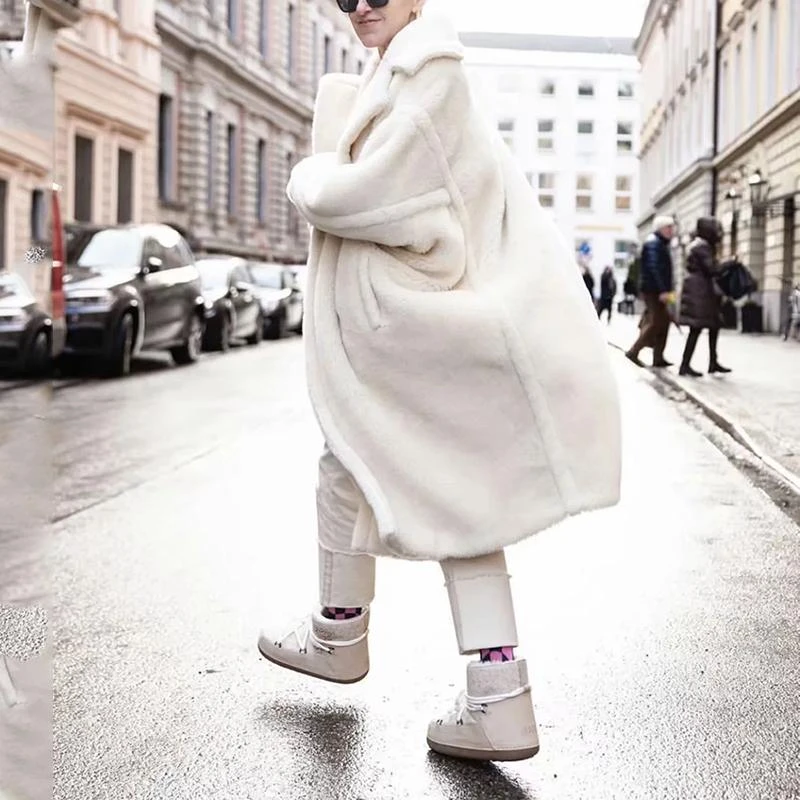 jas bereik Wonen Winterjas Vrouwen Kawaii Witte Bontjas Vintage Fur Jacket Fashion Warm  Teddy Jas Plus Size Lange Jassen Koreaanse Streetwear|Namaakbont| -  AliExpress
