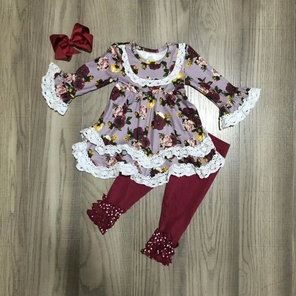 burgundy baby outfit