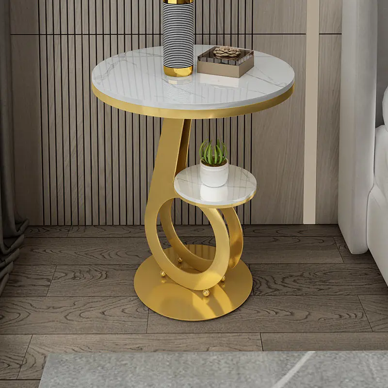 Six marble post-modern minimalist Side Table 1