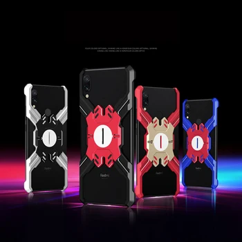 

For Xiaomi Redmi Note 7 Case Redmi K20 Pro Cover Armor Heavy Dust Metal Aluminum Frame Hero Shockproof Phone Case Cover