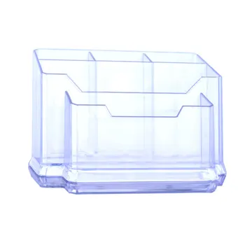 

Brushes Pens Acrylic Nail Art Multi Slot Storage Box Practical Home Organizer Holder Compact Wipes Cotton Case Files Display