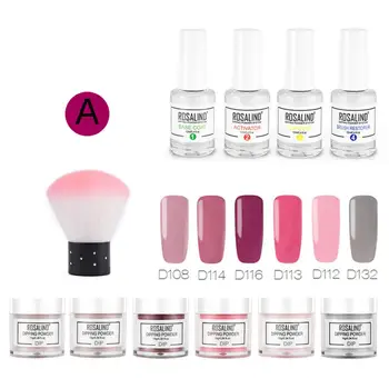 

10Pcs Dipping Nail Powder Set Nude Pink Series Holographics Dip System Powder Dust Natural Dry Nail Art Decorations Nail Kit