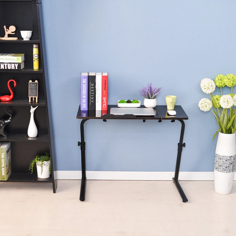 Adjustable Folding Practical Laptop Notebook Table 270 Degree Free Flip Carbon Steel Legs Anti- Scratch Computer Desk 3 Colors