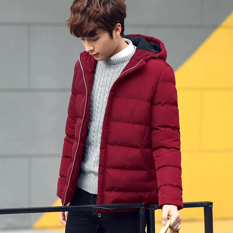 

Winter Jacket Men Clothes Streetwear Thick Warm Parka Coats Casual Down Cotton Overcoat Casaco Hiver LW1321