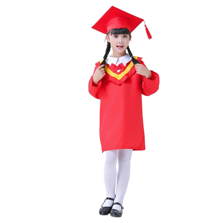 Детское выпускное платье, детские костюмы для мальчиков, школьная Студенческая форма, комплект с шапкой для девочек, одежда для выступлений - Цвет: Color 5