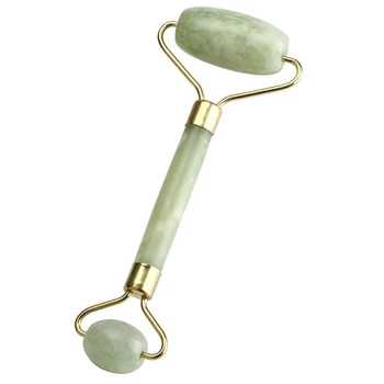 

Natural Jade Roller Massage Green Quartz Jade Facial Massager Lift Thin Face Neck Wrinkle Removal Tool Beauty Care