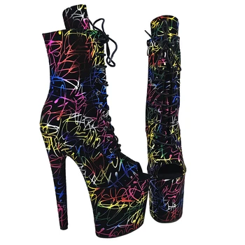 

Leecabe 20CM/8inches Pole dancing shoes High Heel Pole Dance boots