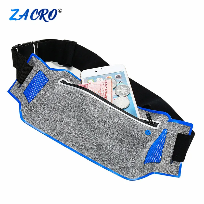 

Professional Running Waist Pouch Belt Sport Belt Mobile Phone Men Women With Hidden Pouch Gym Bags Running Belt Waist Pack