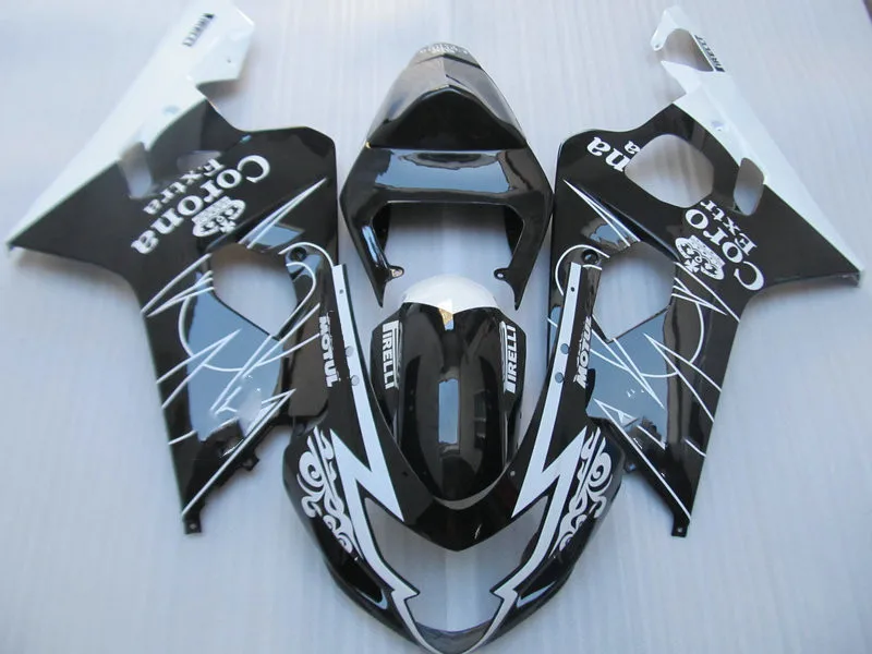 Литьевая форма Обтекатель тела комплект для GSXR600 750 K4 04 05 GSXR 600 GSXR750 2004 2005 Белый