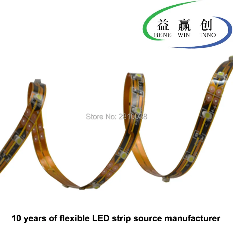 

175M/Lot DC12/24V 5/8mm wide flex led strip 3528 CRI90+ 60leds/M led light strip 4.8W/M led strips led tape light