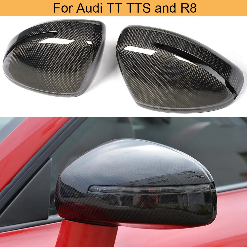Крышки для зеркала заднего вида автомобиля крышка s Audi TT TTS 8J MK2 MK3 2008 2017 сменная