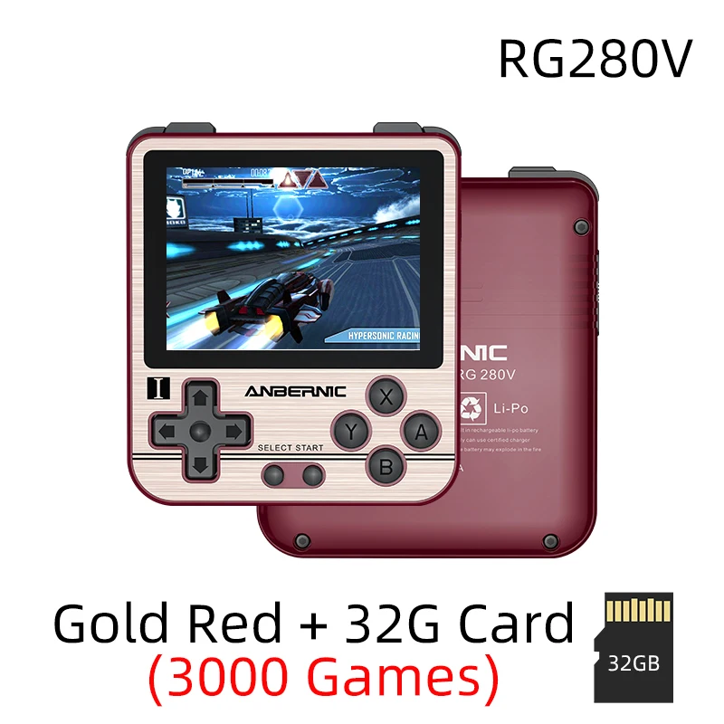 RG280V ANBERNIC Retro Game Console Open Sourse System CNC Shell PS1 Game Player Portable Pocket RG280 Handheld Game Console 