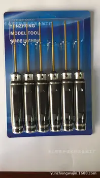 

Model Airplane Tool Rough Handle Titanium Hexagon Socket Screw Driver 0.9/1.3/1.5/2.0/2.5