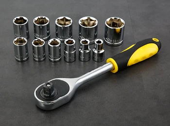 

1pc Socket Wrench Tool Set Sleeve Hex Socket Auto Fast Ratchet Socket Head Wrench