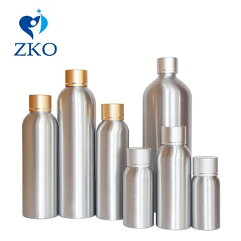 

1pcs 30ml/50ml/100ml/120ml/150ml/200ml/250ml/500ml Smooth Electroplated Gold Silver Cover with Aluminum Bottle Free Shipping