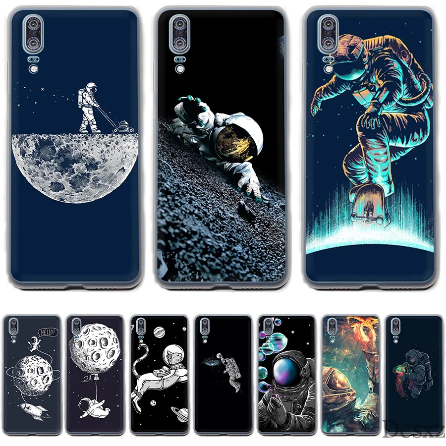 Phone Case Cover Funny Astronaut For Huawei P Smart P8 P9 P10 P20 Lite Pro P20pro 2015 2016 2017 |