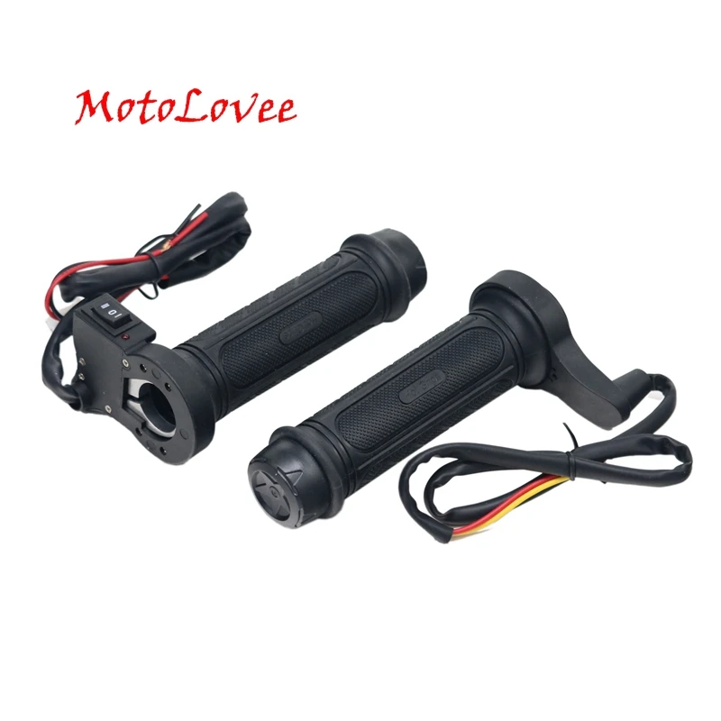 

12V 22mm Motocross Hot Hand Grips Adjustable Soft Rubber Electric ATV Bike Handlebar Warmers Heated Grip For Motorcycle