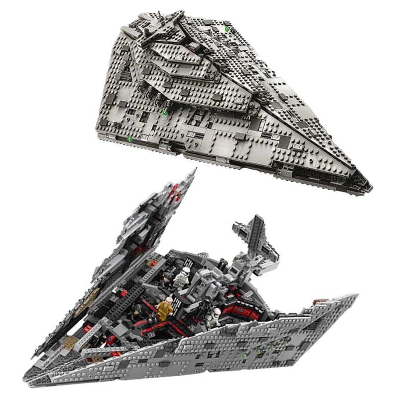 

New StarWars TIE Fighter First Order Star Destroyer Model Building Block Bricks Toys With StarWar