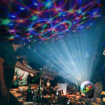 

Stage Light Dance Lamp Strobe Light Luminous Fantastic with Remote Control 15 Colors 100-240V Christmas Decor