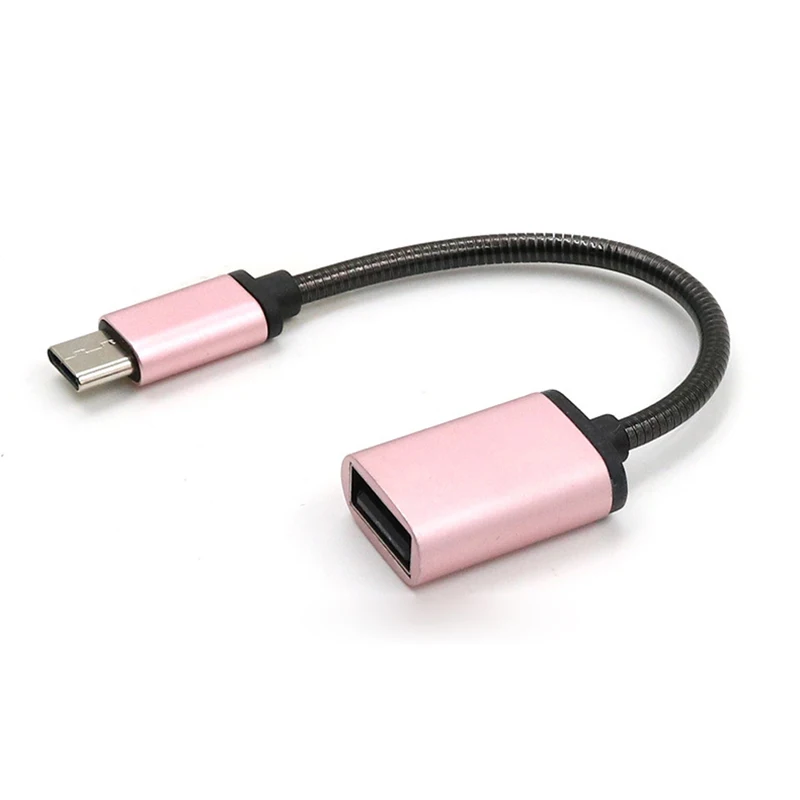 Соединитель кабельный адаптер-переходник 18 см type-C к USB2.0 соединение шланга для huawei P10/samsung S8 полезное