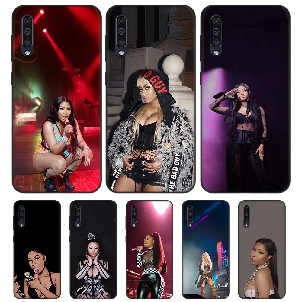 

Blcak Soft Silicone Cases Cover for Samsung Galaxy A6 A7 Plus 2018 A10 A20 A30 A40 A50 A60 A70 A80 A20E Fundas Capa Nicki Minaj