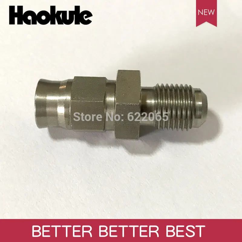 Haokule прямой мужской конец шланга M10 * 1 0 AN3 PTFE тормозной тефло Шланг Концевой