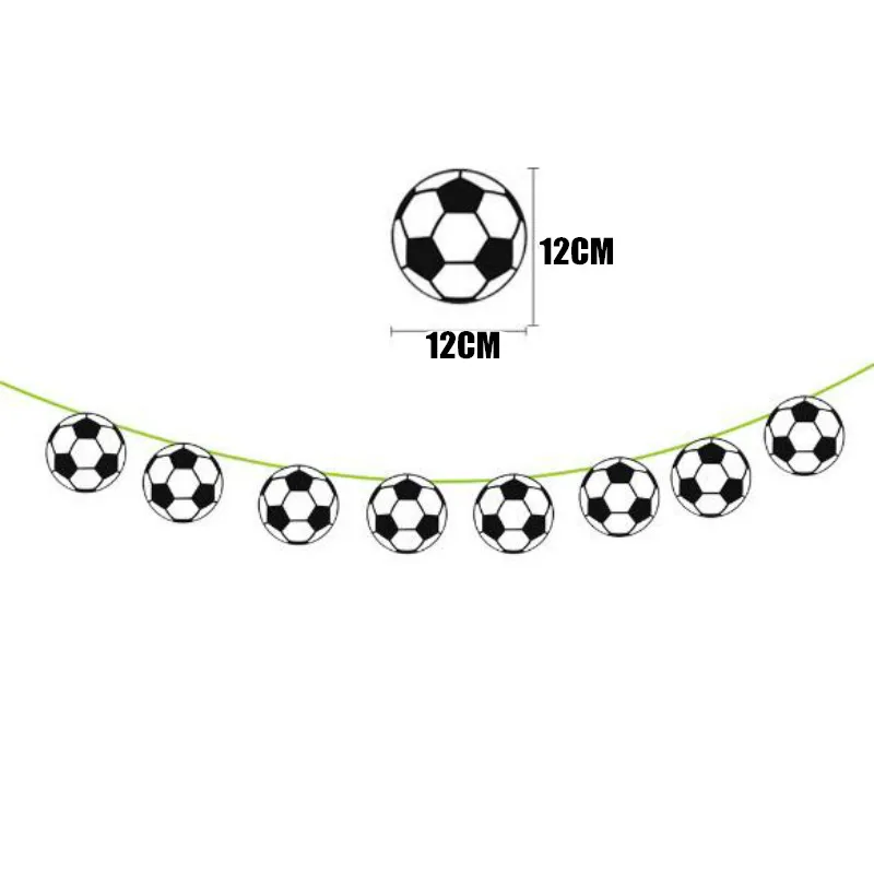 Football Party DIY Decoration 5 Types Cake Topper Card Event Hanging Decor 20011601
