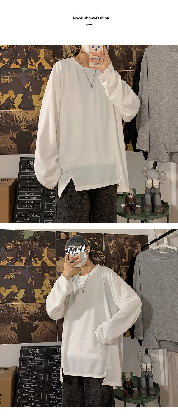 solid color oversized t shirt