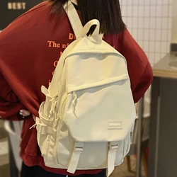 Cute Women Trendy Backpack Cool Nylon Female School Bag College Book Lady Laptop Backpack Kawaii Fashion Girl Student Bag Travel