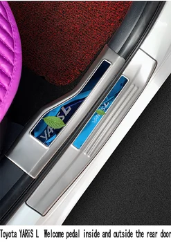 

2014-2017 for Toyota YARiS L Door sill strip Threshold bar Welcome pedal modification special decorative accessories