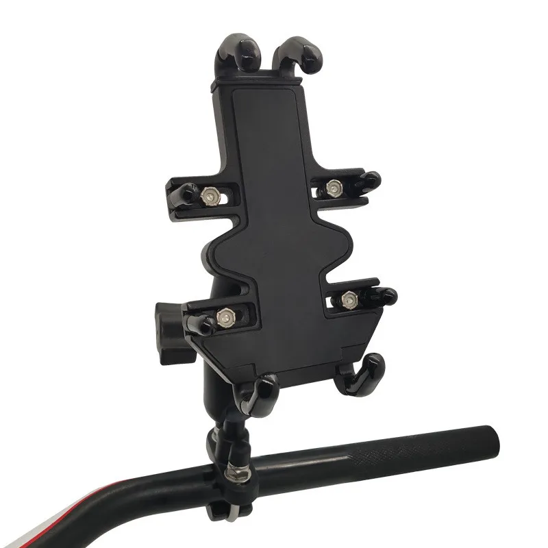 Suporte do Telefone de Alumínio Braço para Gopro Aperto Rápido Montar Titular Ajustável Motocicleta Guiador Duplo Soquete Ram Montagem - Image 3