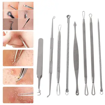 

8pcs Blackhead Pimple Blemish Comedone Acne needle Extractor Remover Tool Set