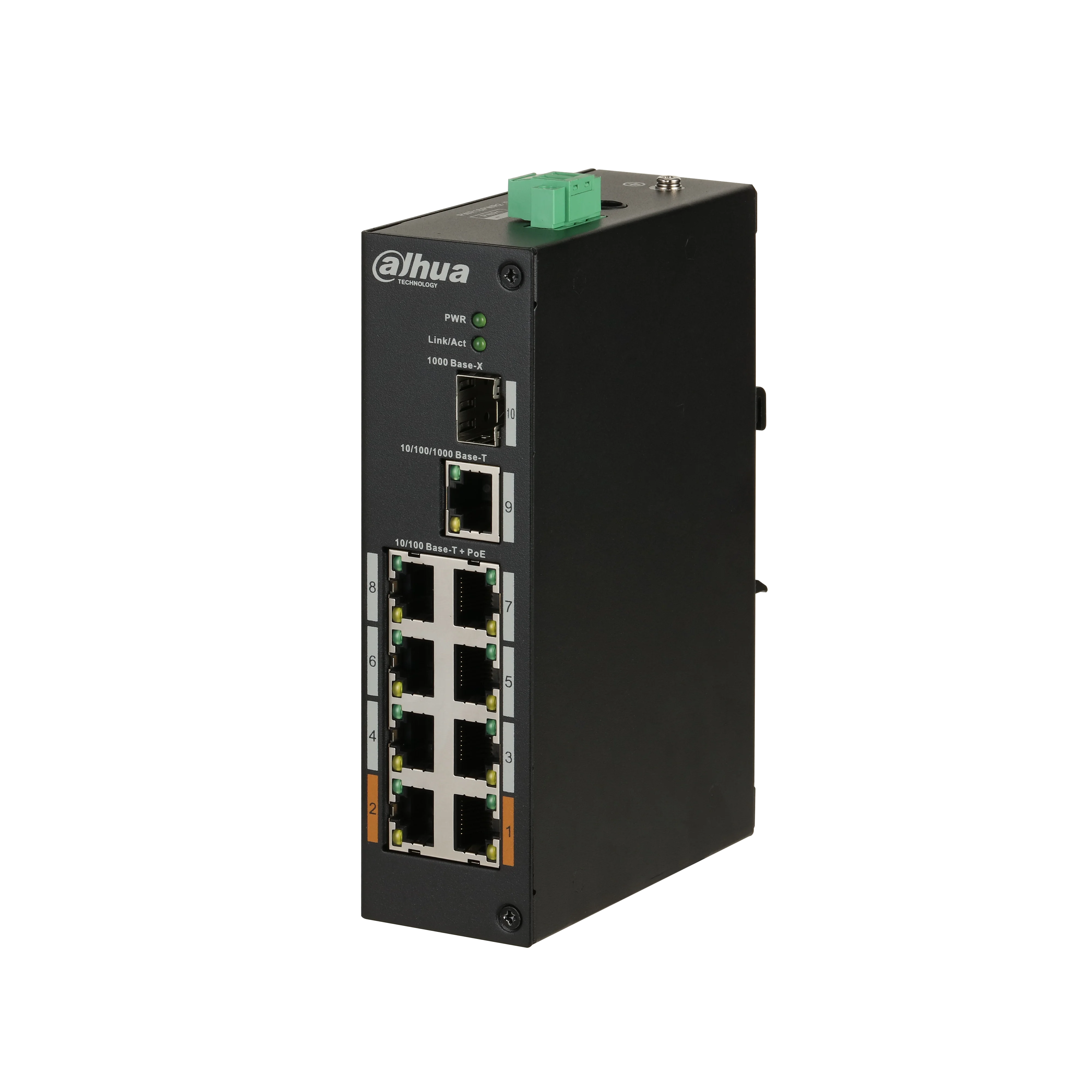 Dahua PoE коммутатор PFS3110-8ET-96 8-Порты и разъёмы коммутатор питания через ethernet(неуправляемый
