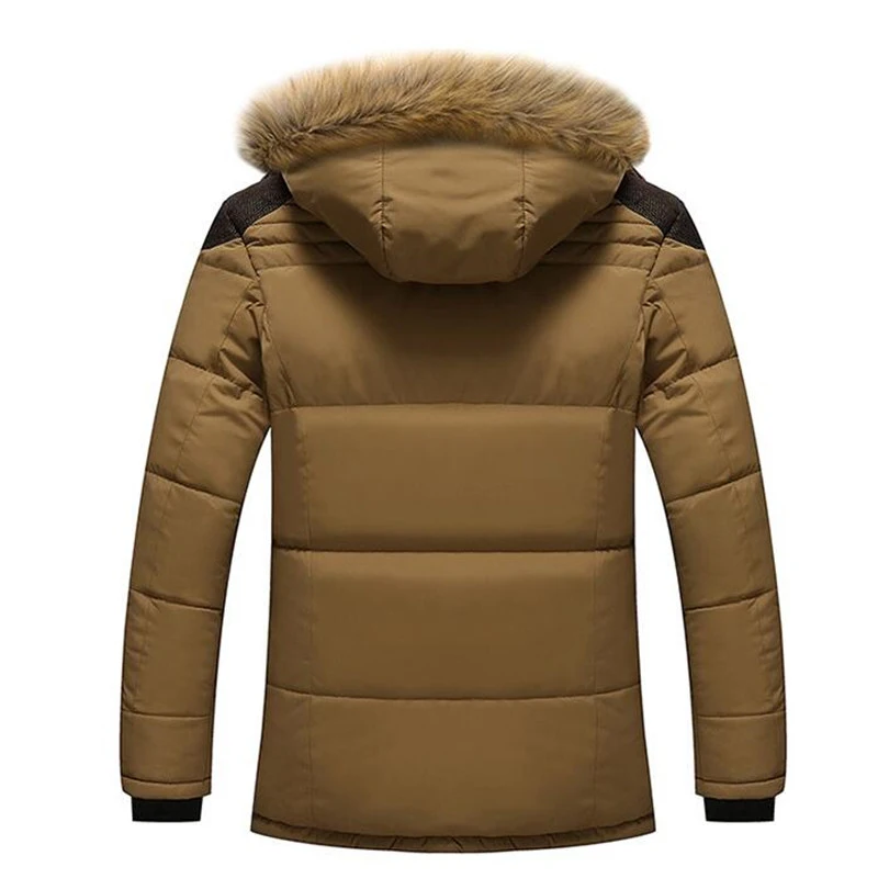 New Winter Jacket Men Big Real Fur Collar Hooded Duck Down Jacket Thick Down Jacket Men Warm Coat M-7XL Y1101