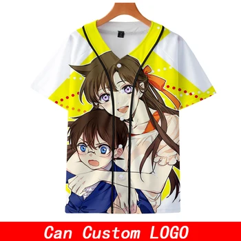 

Detective Conan 3D print cosplay anime Baseball Jacket Advanced Tech Short sleeve Popular Cosplay Costumes Streetwear Man top