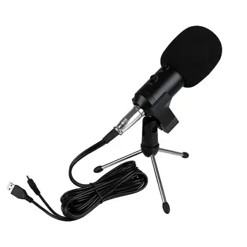 

Professional USB Wired Sound Studio Condenser Recording Microphone w/ Stand