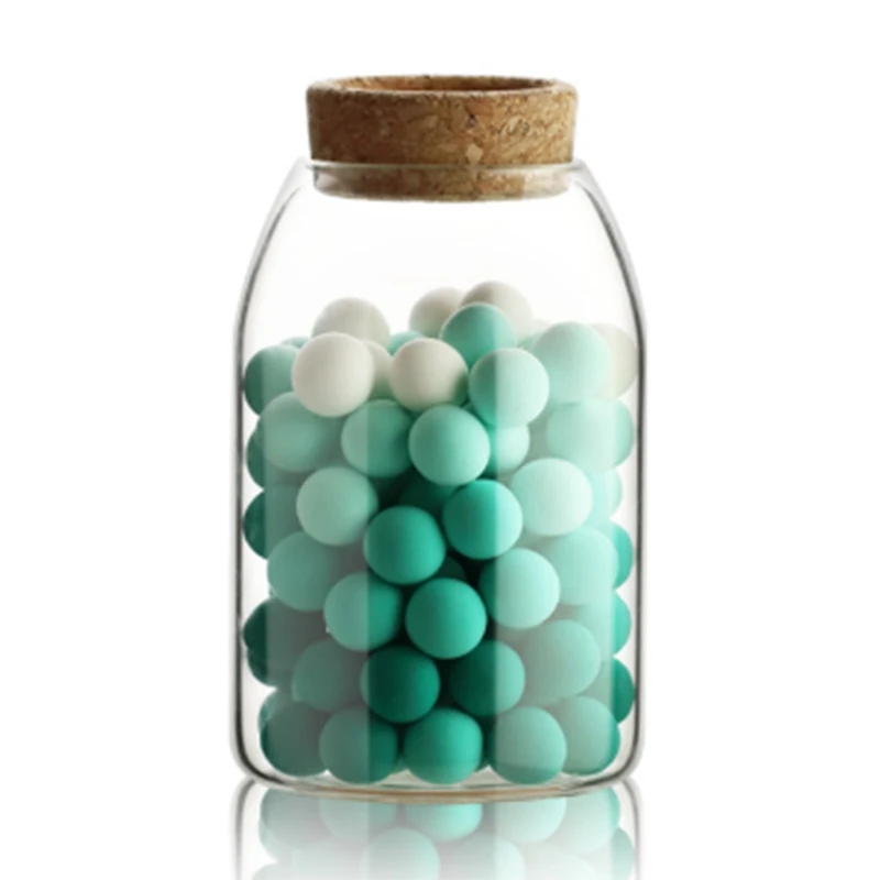 Multifunction Sealed Can Kitchen Storage Bottles Glass Tea Candy Jars with Cork Lid Food Grains Coffee Bean Container Jar Organi