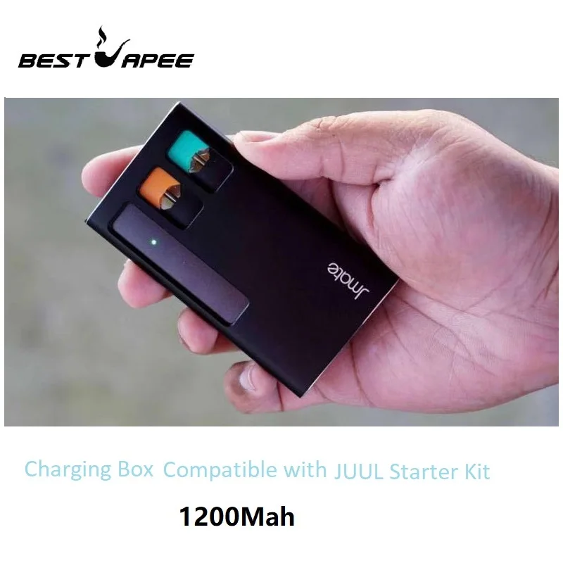 Jmate зарядное устройство чехол для JUUL001 стартовый комплект Электронная сигарета 1200 мАч pcc портативная зарядная коробка VS DUO зарядный чехол E vape