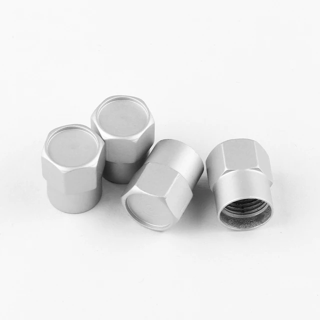 4pcs Metal Car Wheel Tire Valve Stem Caps Cover Auto Accessories For Seat Ibiza 6j 6l Leon MK3 5f mk2 mk1 Cupra FR Ateca etc silver