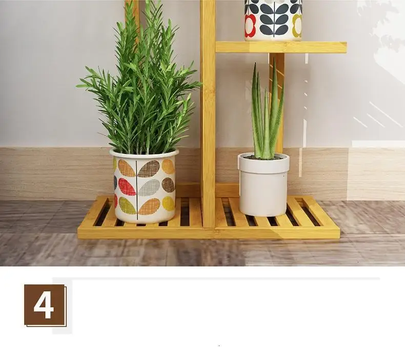 Stojaki Na Kwiaty Varanda Etagere Pour Plante Wood Flores Estante Para Plantas стойка для балкона Dekoration Цветочная полка для растений