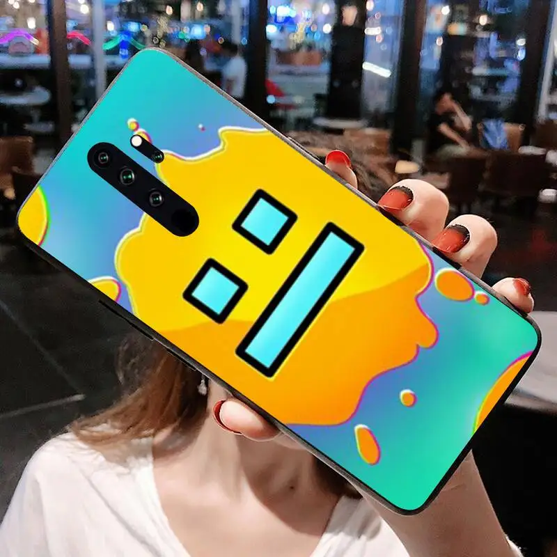 HOTCASHOP hot game Geometry Dash Phone Case for Redmi 9A 8A 7 6 6A Note 9 8 8T Pro Max Redmi 9 K20 K30 Pro 