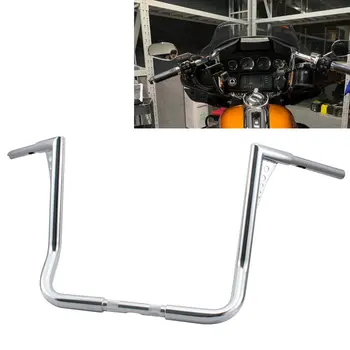 

16" Rise 25mm Motorbike Cafe Racer APE Hanger Handlebars Fat Bar For Harley Touring Electra Glide FLHT FLHTC Dressers Baggers
