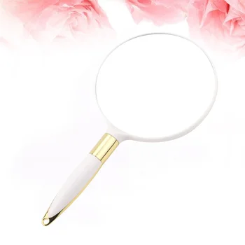 

1PC Portable Premium European Style Retro Round Handheld Mirror Makeup Mirror Cosmetic Mirror for Women Girls Ladies
