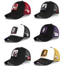 

Anime Naruto Fashion Cotton Baseball Cap Anime Men Women Hip Hop Mesh Hat Trucker Cool Cartoon Adjustable Kids Sun Protection