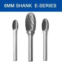 

6mm Shank Tungsten Carbide Milling Cutter Burr Bit Rotary Files Engraving Heads Tools For Grinding Metal Wood Carving