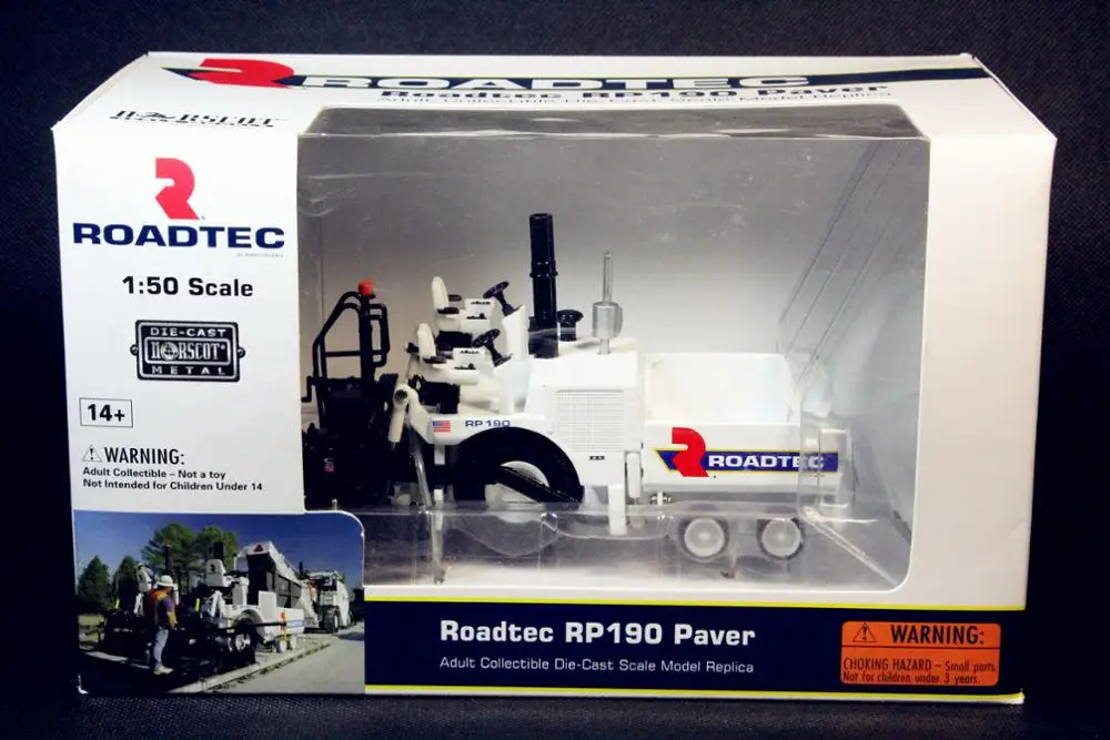Norscot 1/50 Roadtec RP190 дорожный укладчик Diecast Модель Коллекция 584374