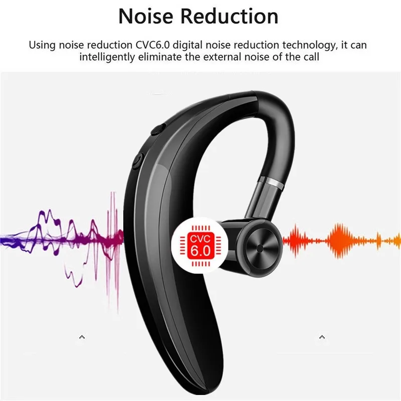 Bluetooth Headset Bluetooth 5 0 Earpiece Handsfree Headphones Mini Wireless Earphone Earbud Earpiece For iPhone xiaomi Samsung