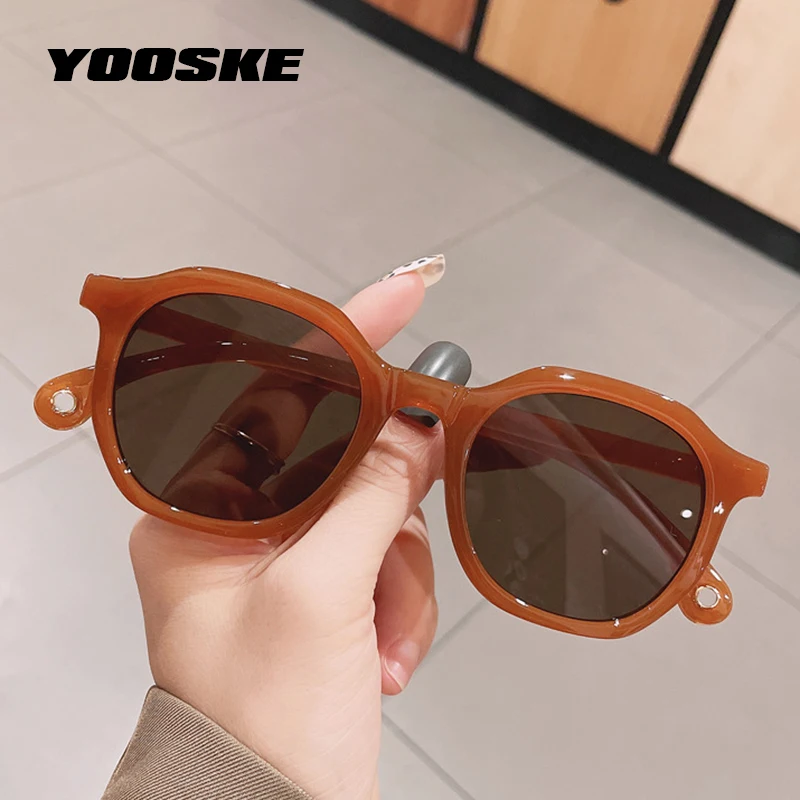 

Солнцезащитные очки женские YOOSKE, красные, в стиле ретро, с защитой UV400, цвет молочного чая, 2021